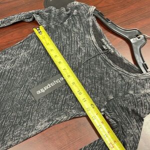NWT Fine By Superfine Snug Dress Color Charcoal and black